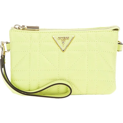 Afbeelding van Guess Latona MINI TOP ZIP Schoudertas, Dames, Maat: One Size, Chartreuse