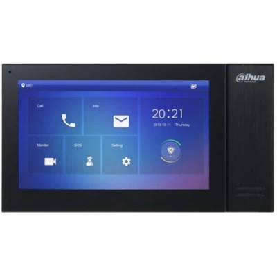 Afbeelding van Dahua VTH2421FB P IP video intercom binnen monitor netwerkkabel aansluiting met PoE
