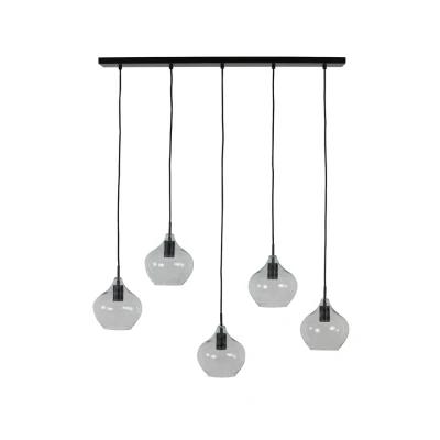 Afbeelding van Rakel hanglamp 5L 104cm zwart/smoke
