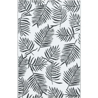 Afbeelding van Buitenkleed 120x180 cm PP wit en zwart