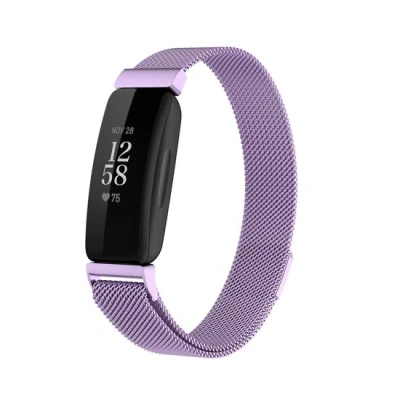 Afbeelding van Fitbit Inspire 2 &amp; Ace 3 Milanese bandje Maat: Large Lila
