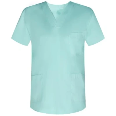 Afbeelding van MISEMIYA Waterval Unisex Medische Verpleegkundige Uniform Schoonmaak Cosmetische Werk Reiniging Veterinair Tandarts Sanitaire Hospitality Ref. 817, Turkoois