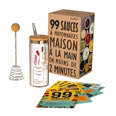Afbeelding van COOKUT Sausshaker 99 heerlijke en onweerstaanbare zelfgemaakte sauzen in minder dan 2 minuten! dressings, mayonaises, ketchup, voor vlees desserts