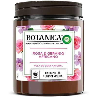 Afbeelding van Geurkaars Air Wick Botanica Geranium Rozen 205 g