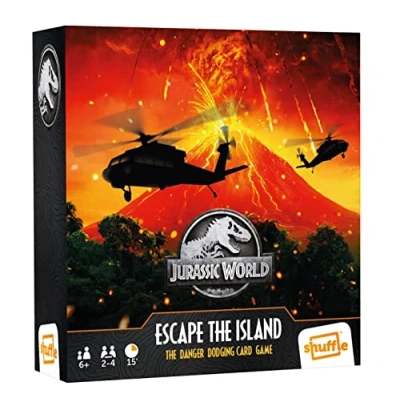 Afbeelding van Shuffle Jurassic World Escape the Island Kaartspel Familiespel