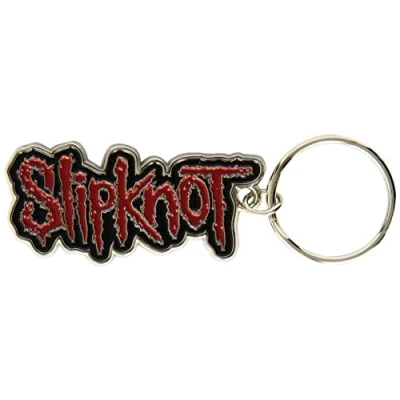 Afbeelding van Slipknot Logo Sleutelhanger Zwart/Rood