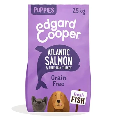 Afbeelding van 4x Edgard &amp; Cooper Hondenvoer Puppy Verse Zalm en Kalkoen 2,5 kg