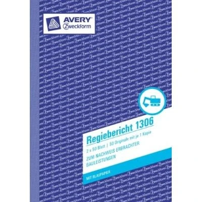 Image de Zweckform regiebericht 1306 a5 avery