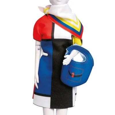 Afbeelding van Making Couture Outfit kit Twiggy Mondriaan Dress YourDoll PN 0164650