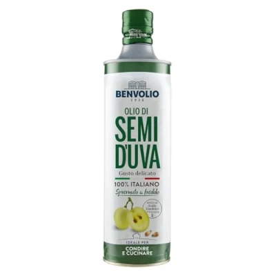 Afbeelding van BENVOLIO 1938 750 ml koudgeperste druivenpitolie 100% Italiaans rijk aan vitamine E en omega 6 Grapeseed Oil