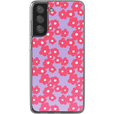 Afbeelding van imoshion hoesje Geschikt voor Samsung Galaxy S21 FE Design Dusty Rose Blossoms