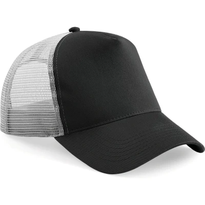 Afbeelding van Beechfield Snapback truckerpet B640 Black / Light Grey