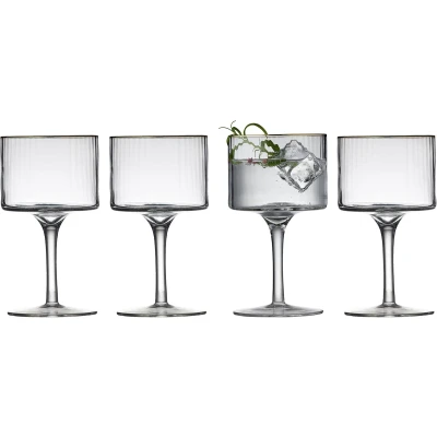 Afbeelding van Lyngby Glas Gin &amp; Tonic Palermo Goud 32cl 4 Stuks
