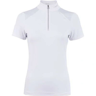 Afbeelding van Cavallo Wedstrijdshirt Caval Halfzip Mesh Wit 42