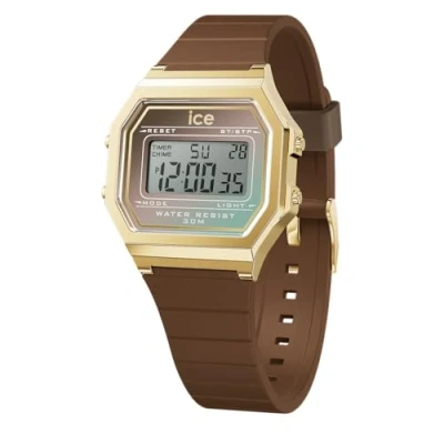 Afbeelding van ICE Watch digit retro Mocha shade 023308 Horloge Siliconen Bruin Ø 33 mm