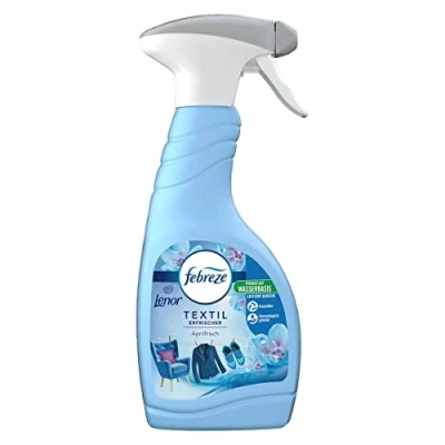 Afbeelding van Febreze Lenor Textiel luchtverfrisser spray april frisheid, textielspray verwijdert geuren en laat een frisse geur achter, 500 ml