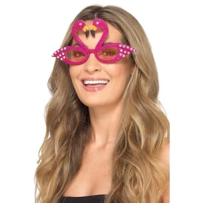 Afbeelding van Smiffys Flamingo Sparkle Kostuum Bril Roze