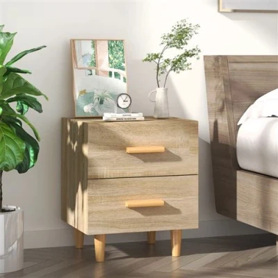 Afbeelding van vidaXL Nachtkastje 40x35x47,5 cm sonoma eikenkleurig