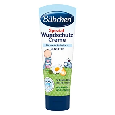 Afbeelding van BUEBCHEN Bübchen Speciale wondbeschermingscrème, 75 ml, rustgevend, genezend en hypoallergeen, voor baby&#039;s, metaal, Metaal