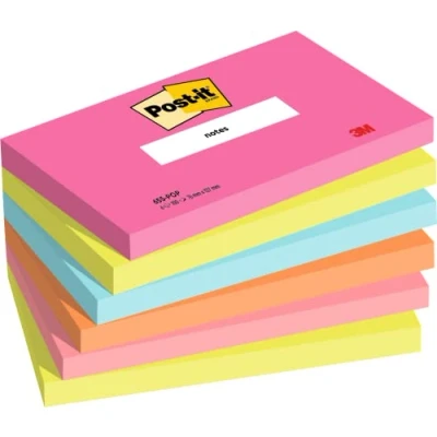 Afbeelding van Post It 7100259224 zelfklevend notitiepapier Rechthoek Blauw, Groen, Oranje, Roze 100 vel Zelfplakkend