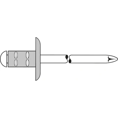 Afbeelding van Standaard groter bereik blindklinknagel Grote kopAluminium/staal 4,8x10mm GESIPA