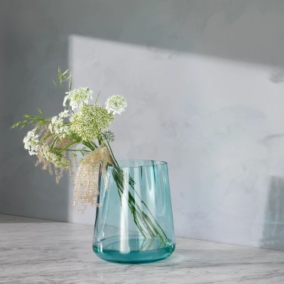 Afbeelding van L.S.A. Lagoon Vaas of Kandelaar 24 cm Green / Glass