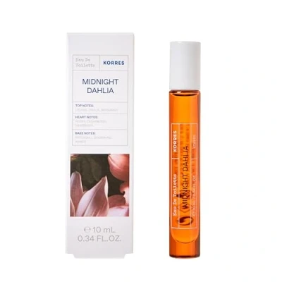 Afbeelding van KORRES MIDNIGHT DAHLIA Eau de toilette pour femme, dans une taille voyage pratique luxe, parfum floral oriental avec notes bois cèdre et pivoine, végétalien, 10 ml