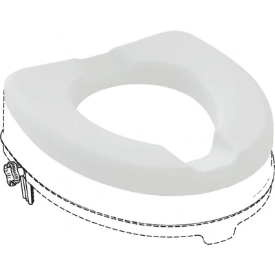 Afbeelding van Able2 Zachte toiletzitting tbv Atlantis toiletverhoger licht grijs
