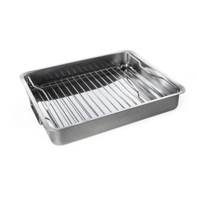 Afbeelding van IKEA Koncis ovenvorm met roest, roestvrij staal, zilver, 40 x 32 7 cm