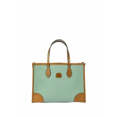 Afbeelding van BRIC&#039;S Schoudertas Laptoptas met laptopvak Firenze Opera Bag Eucalyptus Mintgroen