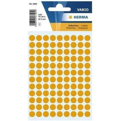 Afbeelding van HERMA Etiket 1844 rond 8mm fluor oranje 540stuks