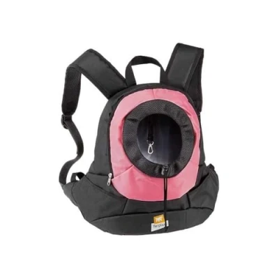 Afbeelding van kangoo hondenrugtas 37 x 16 cm nylon zwart/roze