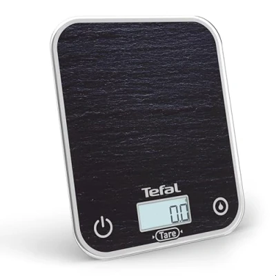 Afbeelding van Tefal Optiss, Elektronische huishoudweegschaal, gemakkelijk af te lezen display met achtergrondverlichting, krasbestendig, capaciteit 5 kg, leisteen, BC50D2V0