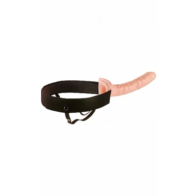 Afbeelding van 10&quot; Holle Strap On Lengte: 27,0 cm Diameter: 3,0 Kunststof Beige Levensecht Gevoel