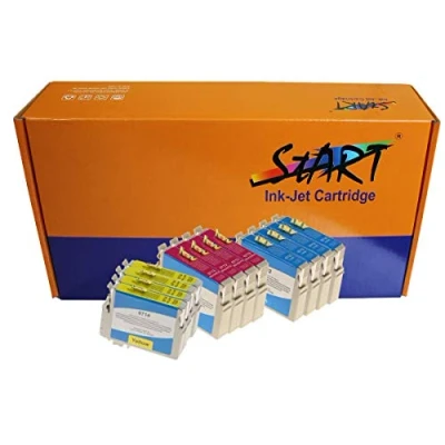 Afbeelding van START 12 inktpatronen compatibel met Epson T0712 T0713 T0714