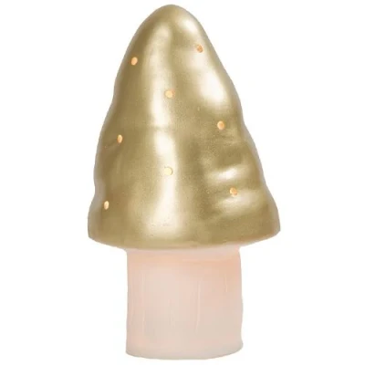 Afbeelding van Heico lamp paddenstoel goud 28 cm