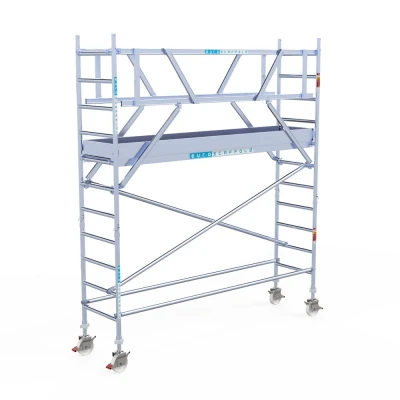 Afbeelding van Rolsteiger 0.75x3.05x4.20m lichtgewicht platformen incl. dubbele voorloopleuningen