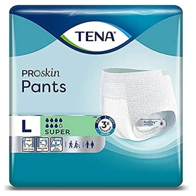 Afbeelding van Tena Pants Super mt L 12 st Incontinentiebroekjes