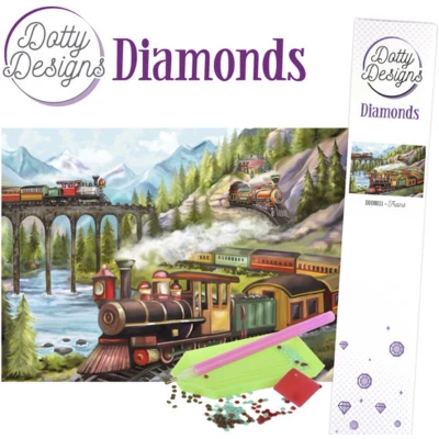 Afbeelding van Dotty Designs Diamonds Trains