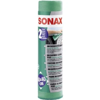 Image de Sonax Chiffons Microfibre Plus intérieur &amp; vitres 2pcs
