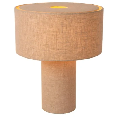 Afbeelding van Lucide LEEROY Tafellamp 1xE27 Taupe