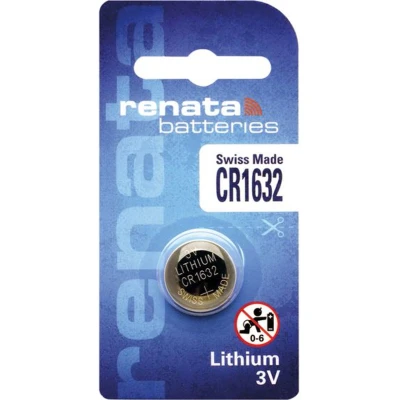 Afbeelding van CR1632 Knoopcel Lithium 3 V 137 mAh Renata 1 stuk(s)