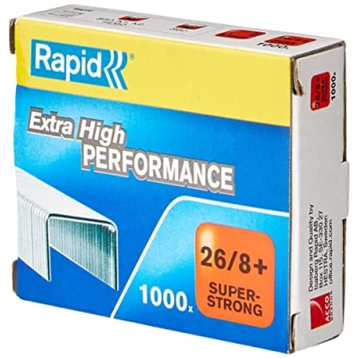 Afbeelding van Rapid Nietjes (26/8 mm, super sterk, verzinkt) 1000 stuks