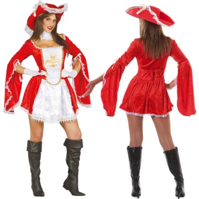 Afbeelding van Musketier kostuum dames