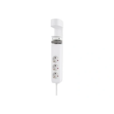 Afbeelding van Neomounts Tischsteckdose mit Klemme 3 fach/230V/USB A/2xUSB C/wei? (Tabel), Monitorsteun, Wit