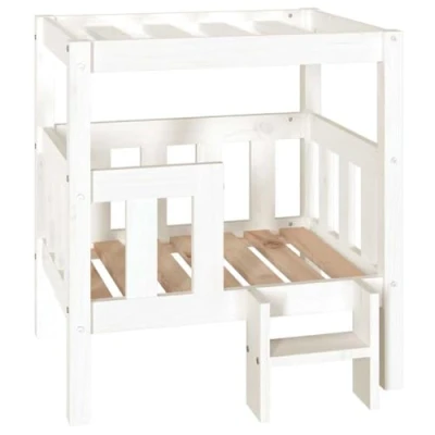 Afbeelding van Hondenmand 65,5X43X70 Cm Massief Grenenhout Wit