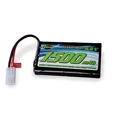 Afbeelding van Carson 500608229 9,6 V/1500 mAh NiMH Power Battery TAM oplaadbaar, met Tamiya stekker, accu voor RC auto, reservebatterij afstandsbediening, hoge kwaliteit, modelbouw