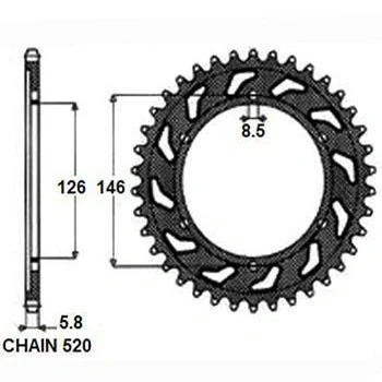 Afbeelding van SUNSTAR 1 3577 47 Kettingwiel